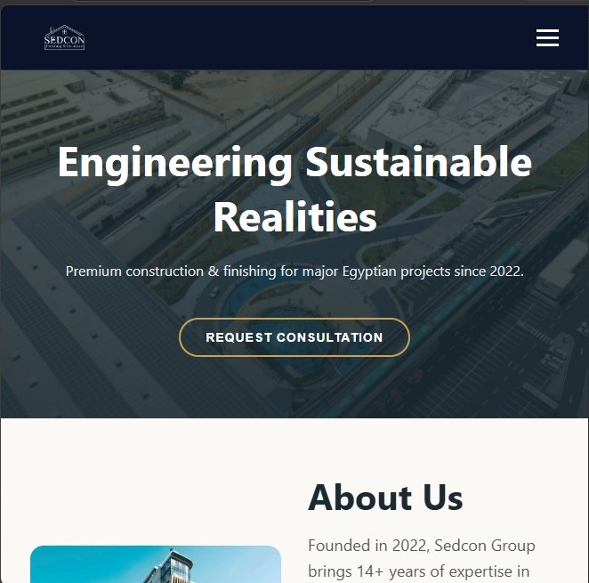 Sedcon Group website screenshot